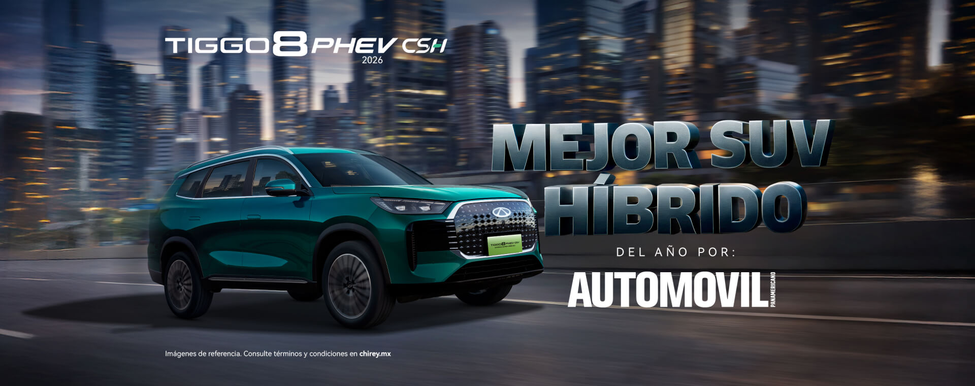 Tiggo 8 PHEV CSH — Mejor SUV híbrido del año
